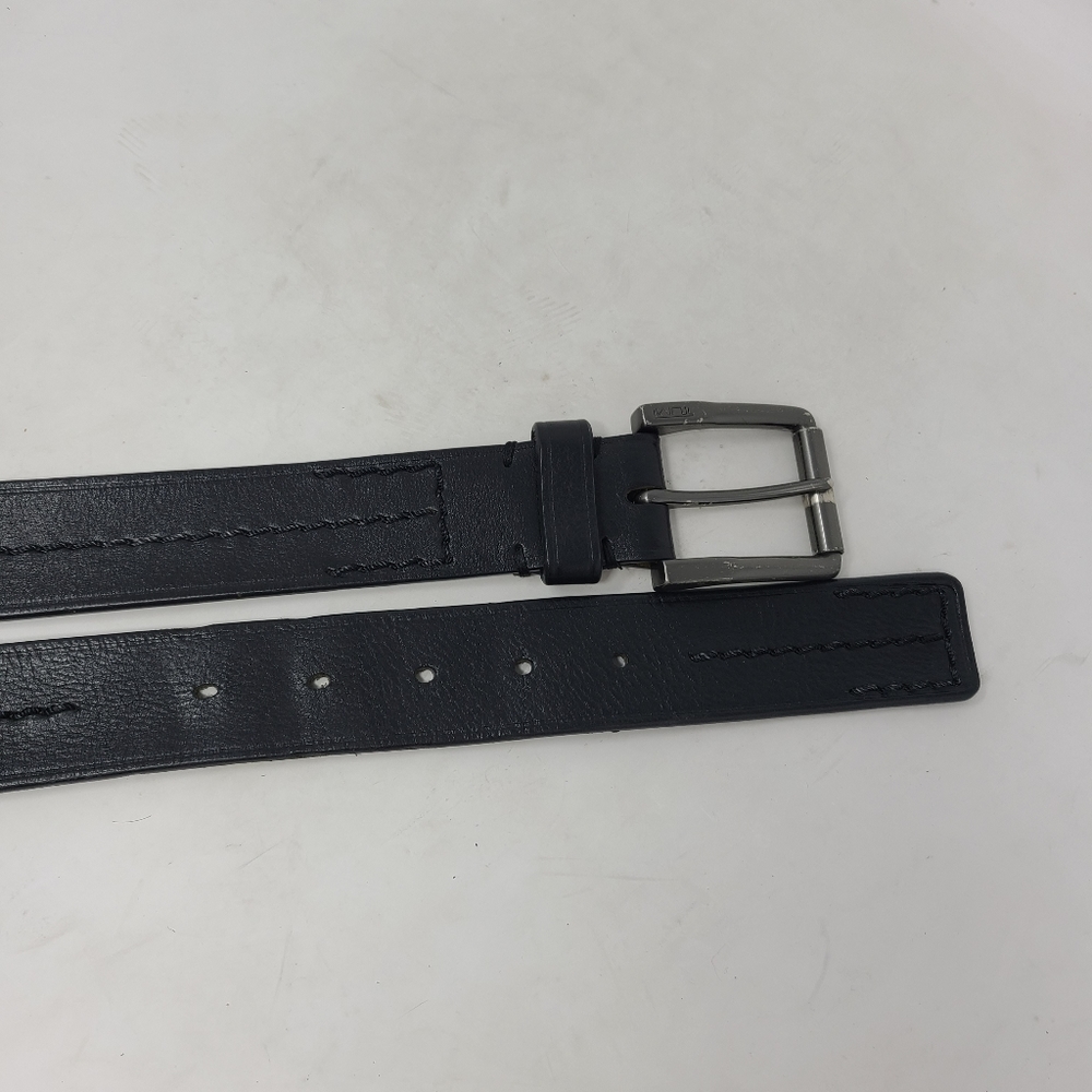 Men’s Tumi Black Leather Belt Size 38 40 Casual Dr - Picture 6 of 7